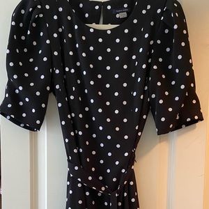 Tommy Hilfiger Belted Polka Dot Dress